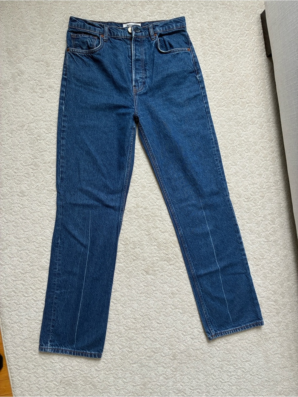 Reformation cynthia straight with crease detail